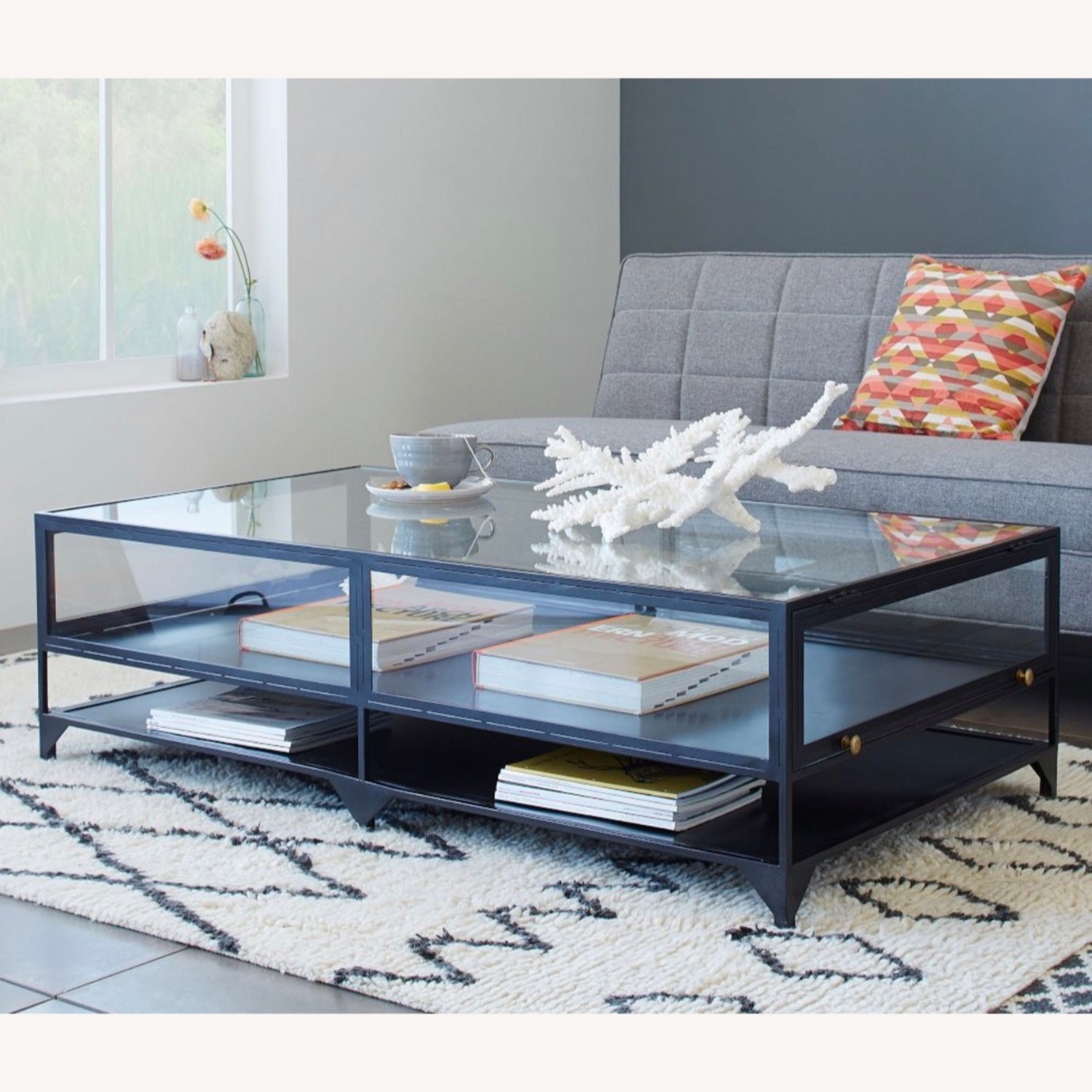 West Elm Payson Rectangle Coffee Table (54") - image-5