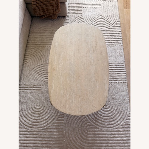 Used West Elm Travertine Coffee Table for sale on AptDeco