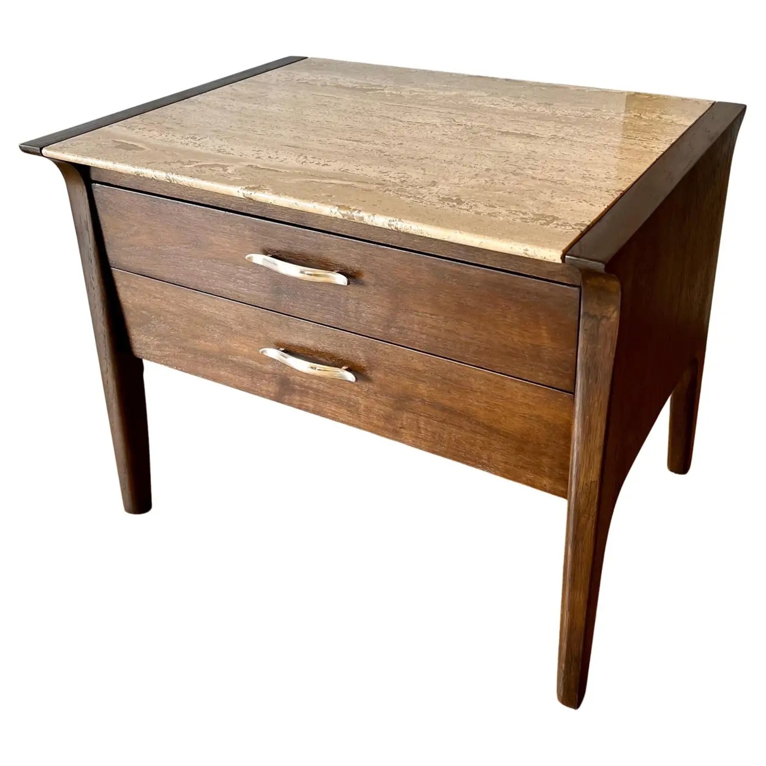 Drexel Profile Dark Brown Wood Nightstand - image-6