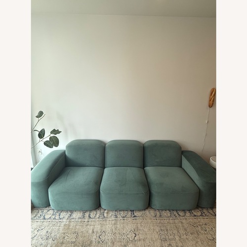 Used Design Within Reach Muse Green 3+ Piece Sectional for sale on AptDeco