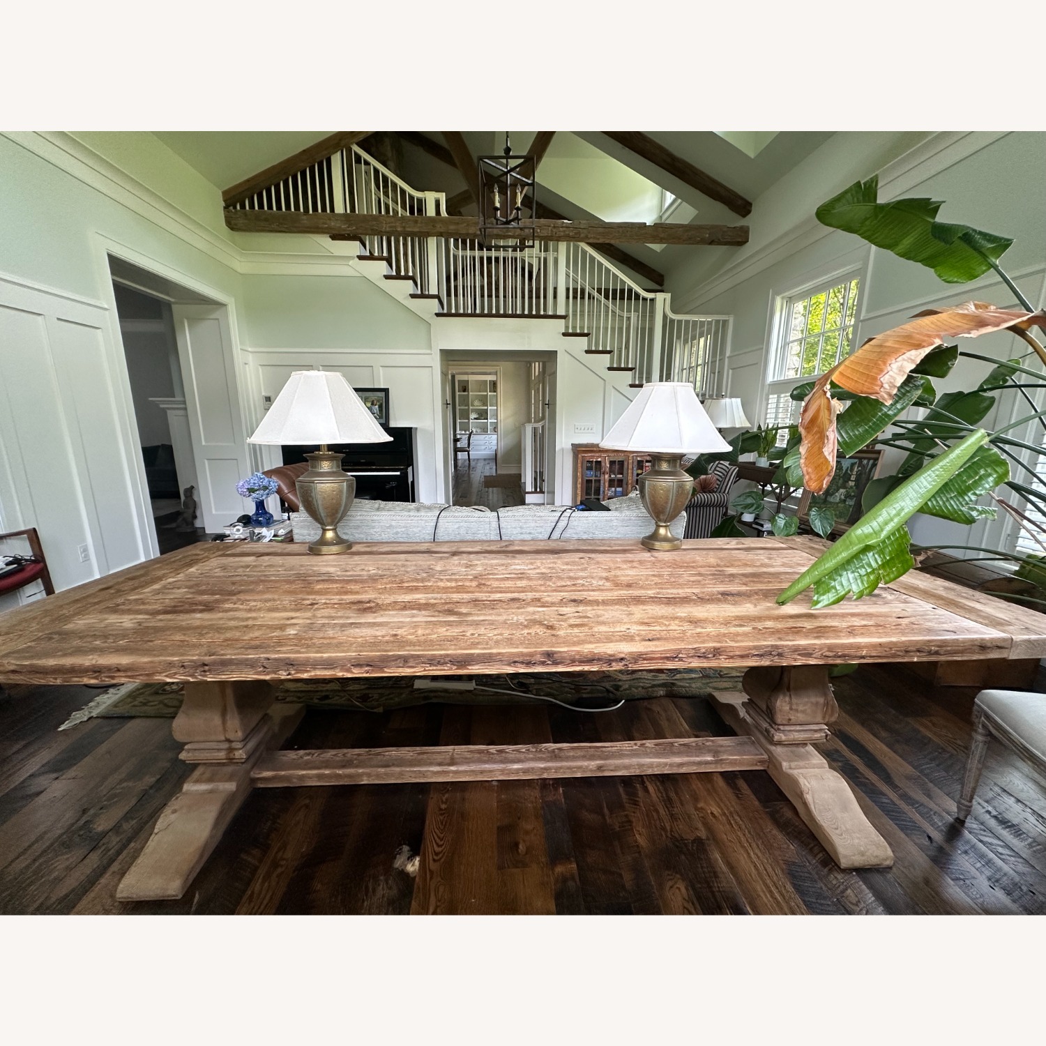 Restoration Hardware Salvaged Natural Wood Dining Table - image-1
