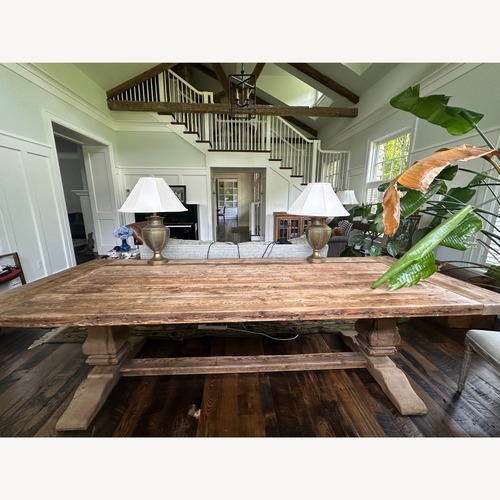 Used Restoration Hardware Salvaged Natural Wood Dining Table for sale on AptDeco