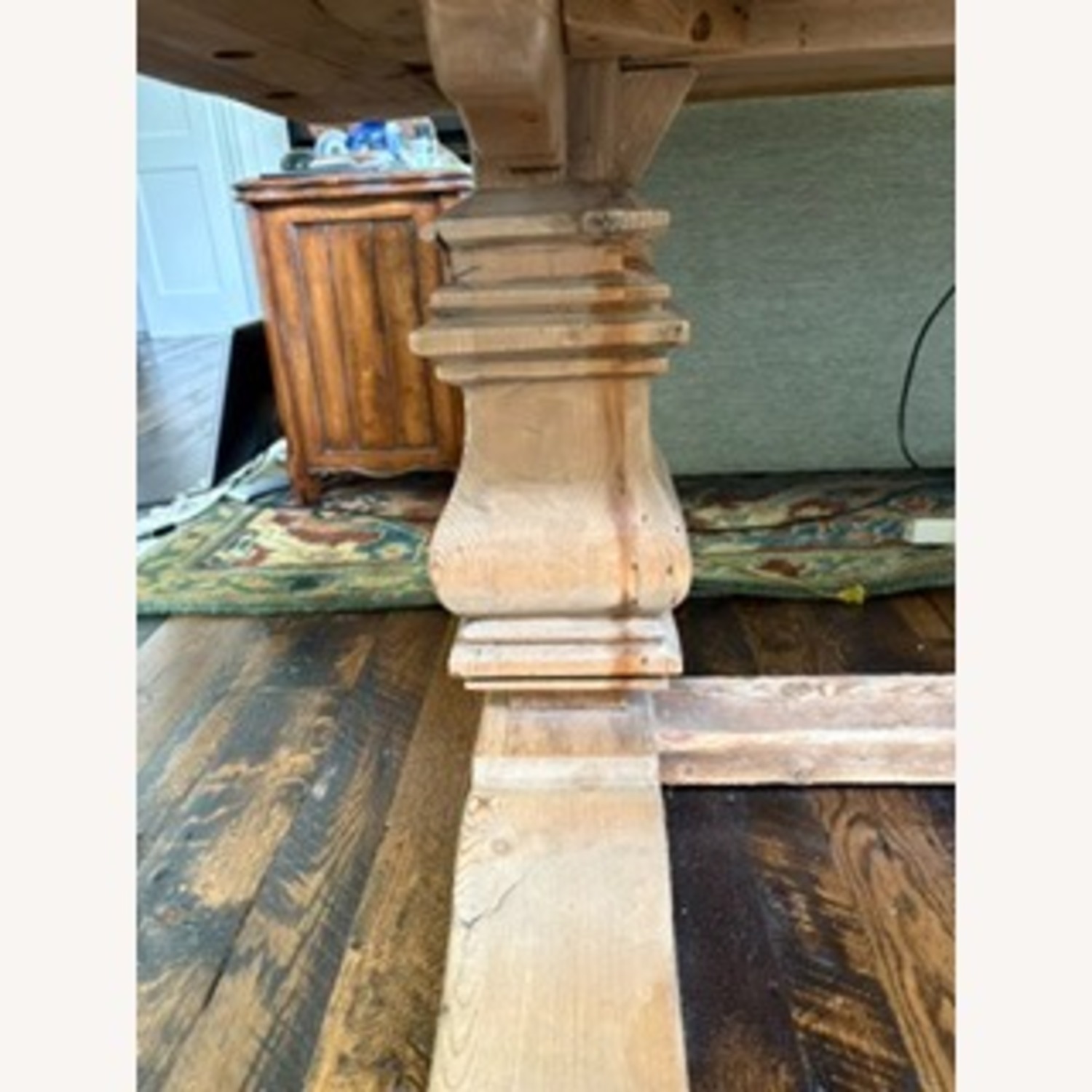 Restoration Hardware Salvaged Natural Wood Dining Table - image-3