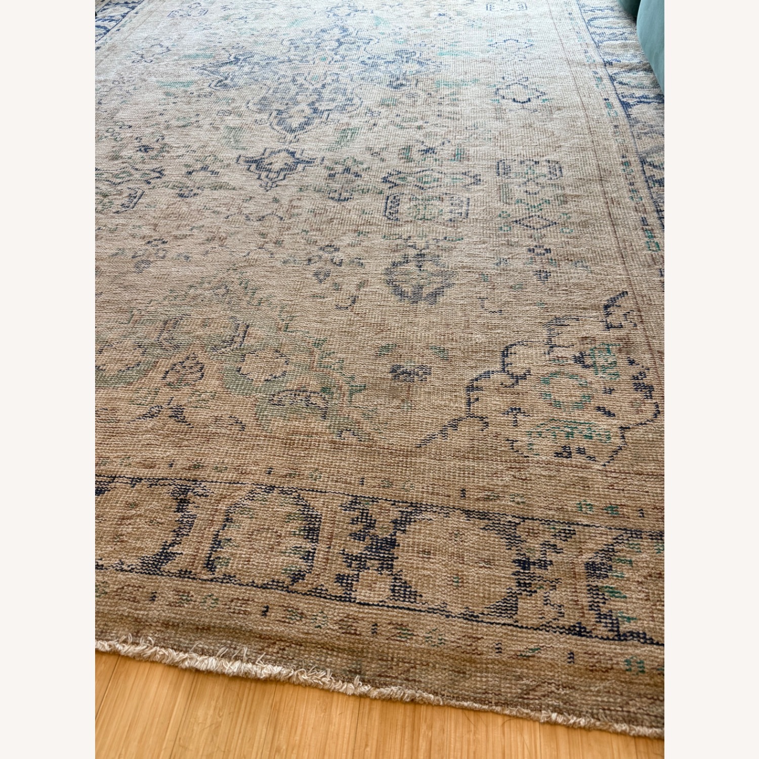 Etsy Vintage Turkish Wool Area Rug 6.9' x 10.1' - image-1