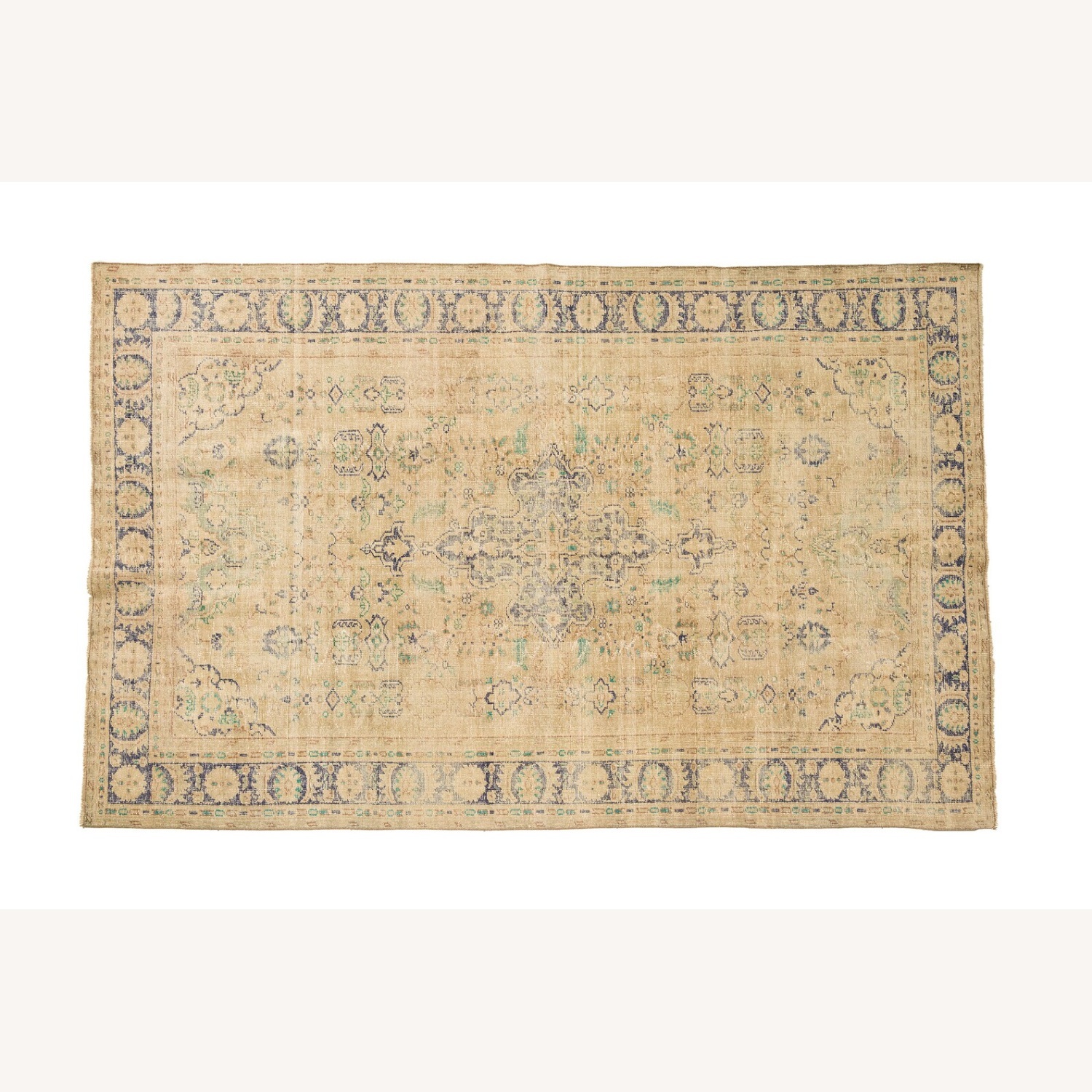 Etsy Vintage Turkish Wool Area Rug 6.9' x 10.1' - image-4