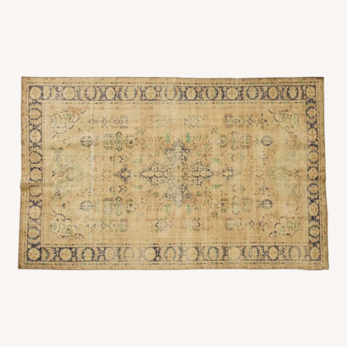 Used Etsy Vintage Turkish Wool Area Rug 6.9' x 10.1' for sale on AptDeco
