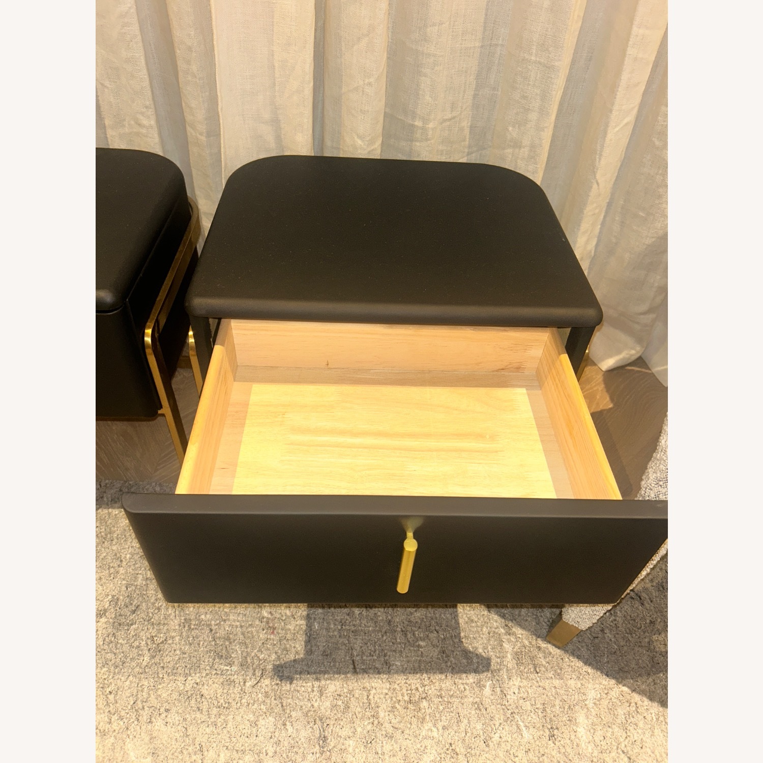 Bed Bath & Beyond Black Nightstands - image-4