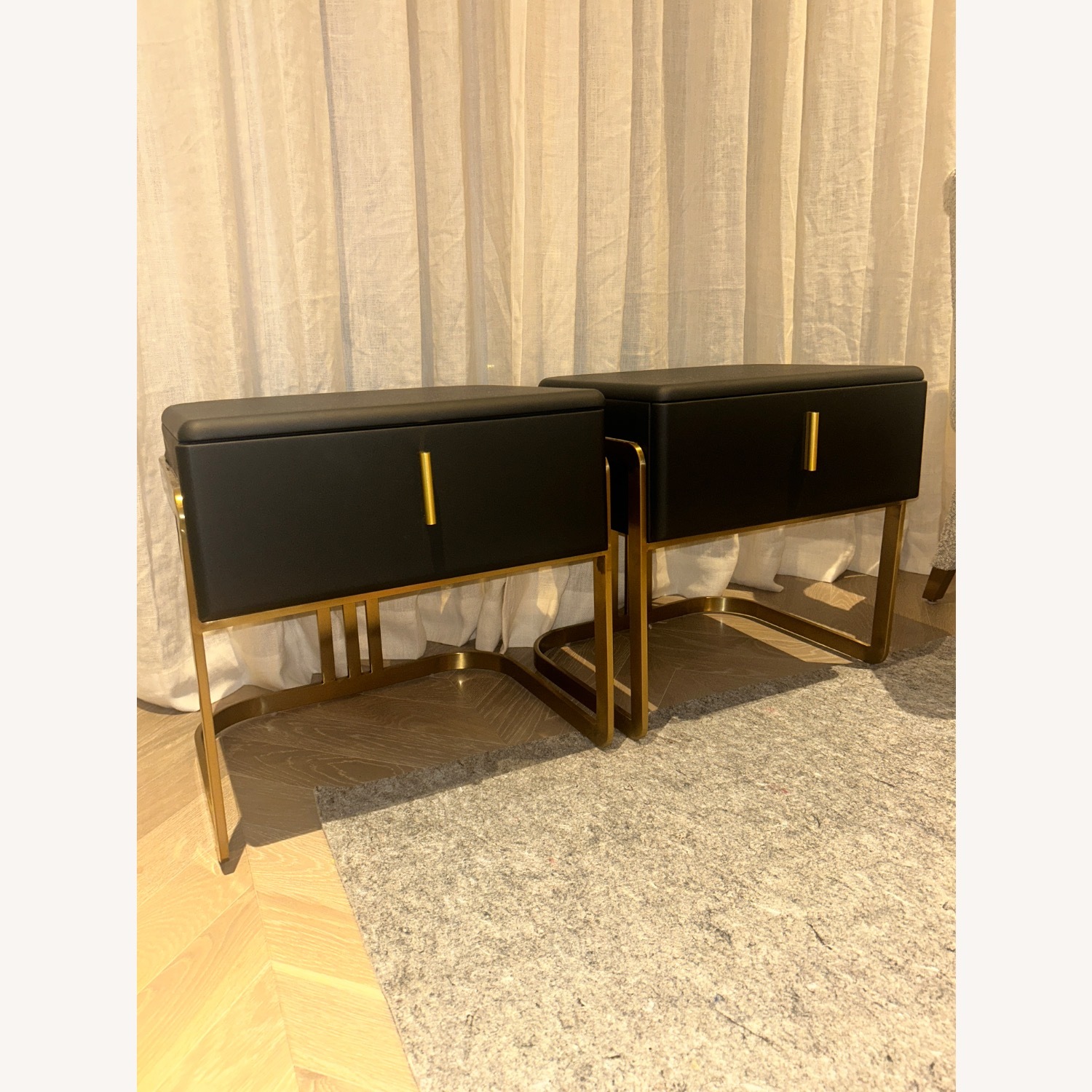 Bed Bath & Beyond Black Nightstands - image-2