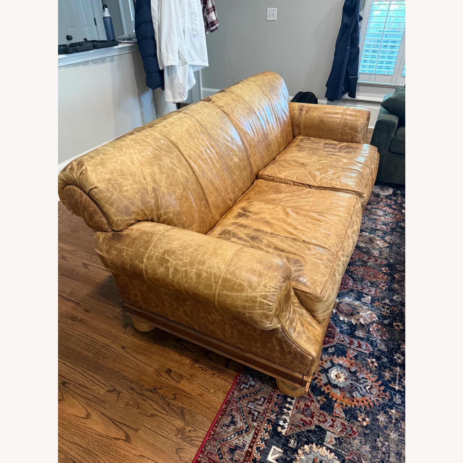 Vintage/Antique Light Brown 3+ Seater Sofa - image-2