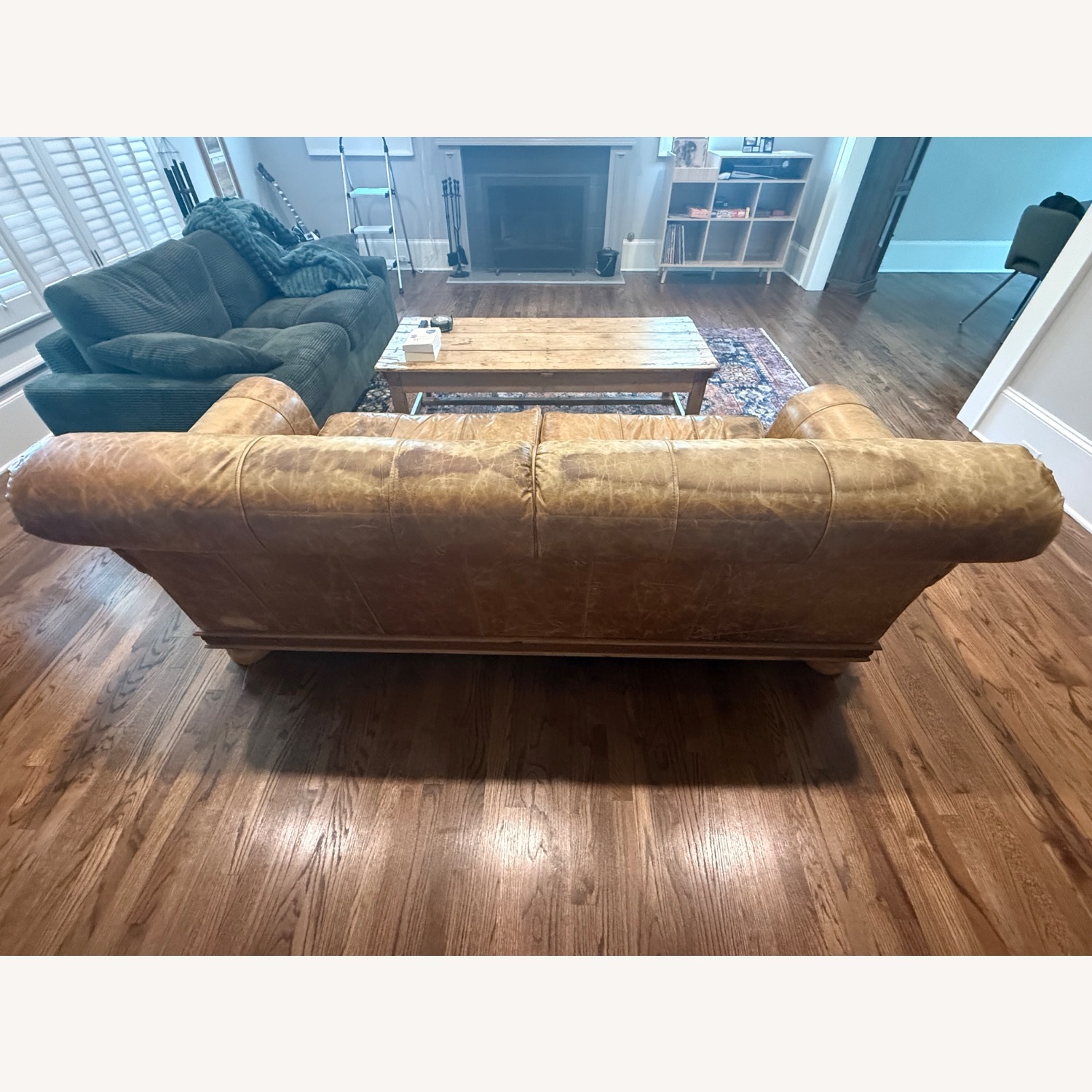 Vintage/Antique Light Brown 3+ Seater Sofa - image-4