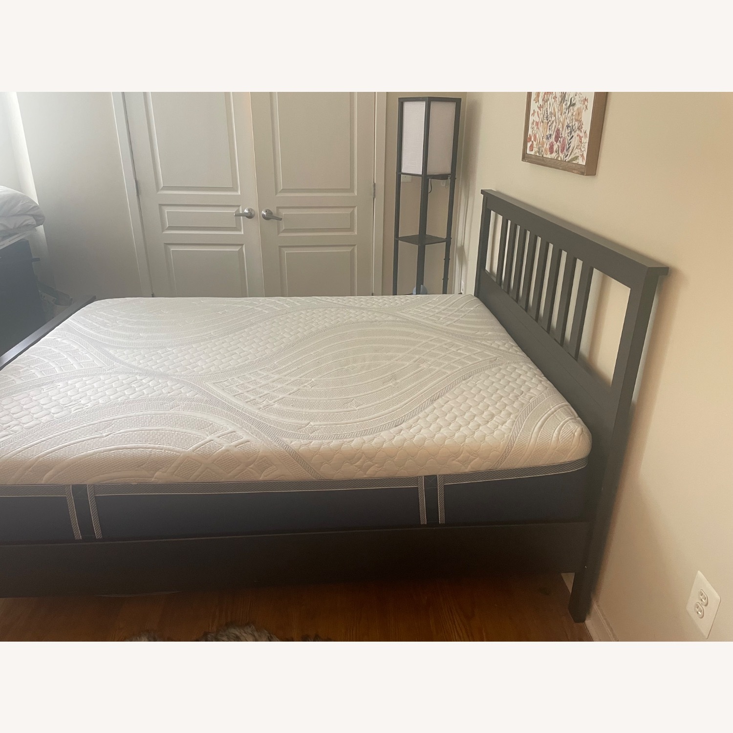 IKEA Hemnes Black Queen Bed Frame - image-3