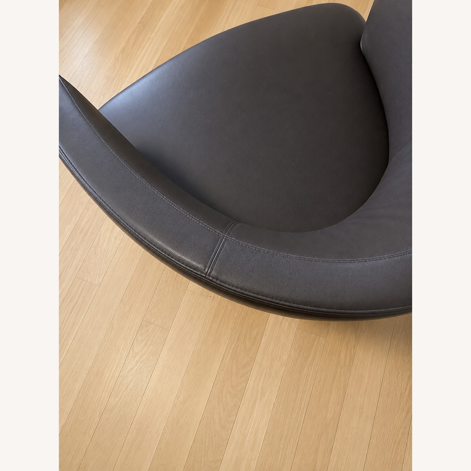 Steelcase Coalesse Joel Brown Leather Accent Chair - image-3