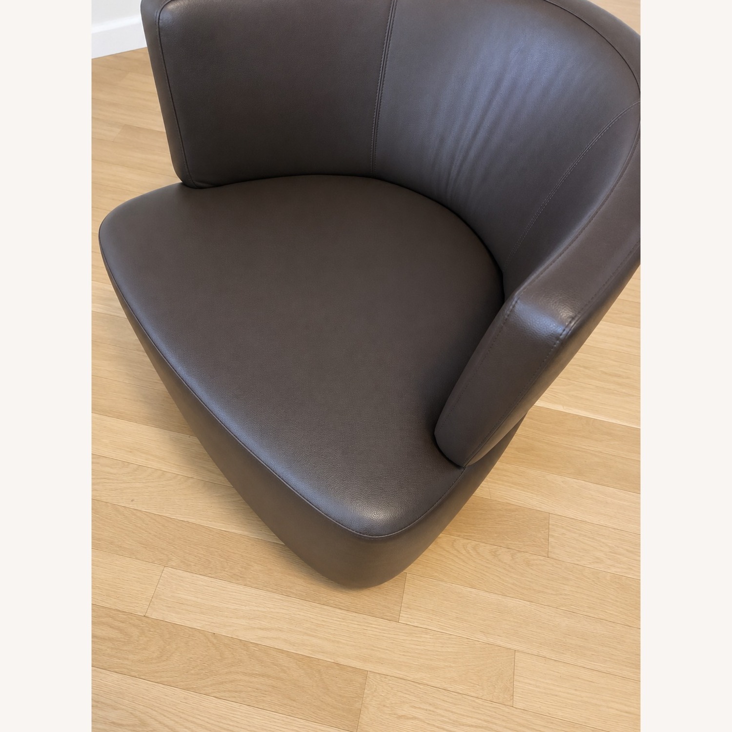 Steelcase Coalesse Joel Brown Leather Accent Chair - image-4