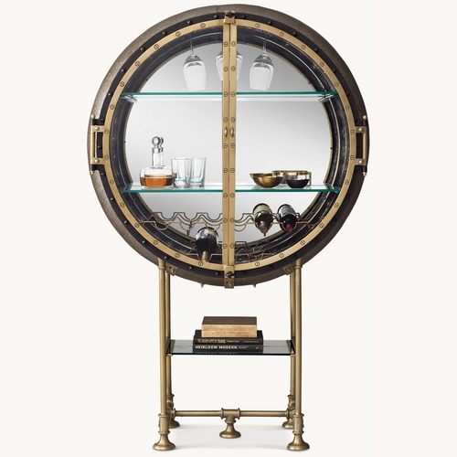 Used Restoration Hardware Porthole Bar for sale on AptDeco