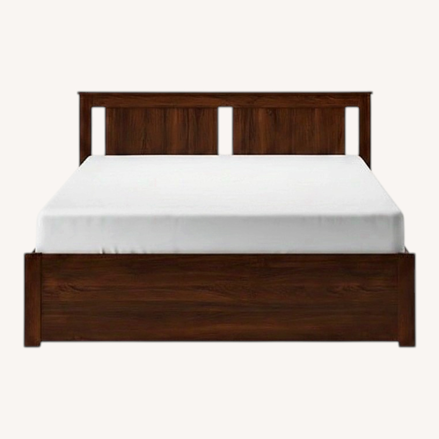 IKEA SONGESAND Dark Brown Wood Queen Bed - image-0