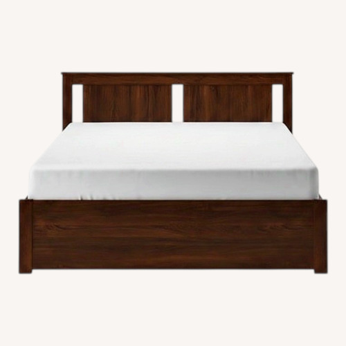Used IKEA SONGESAND Dark Brown Wood Queen Bed for sale on AptDeco