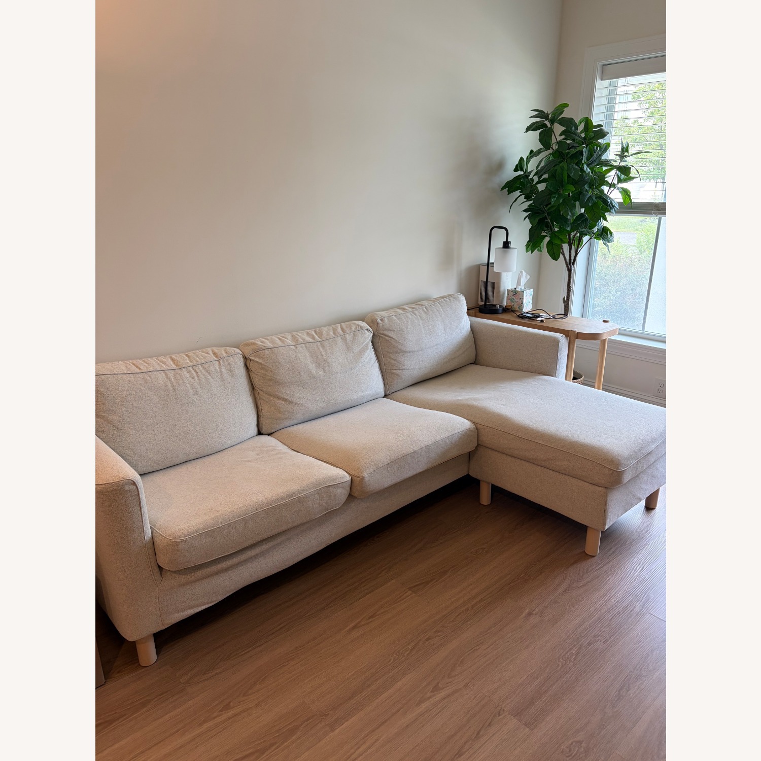 IKEA PÄRUP White Fabric 3+ Piece Sectional - image-3