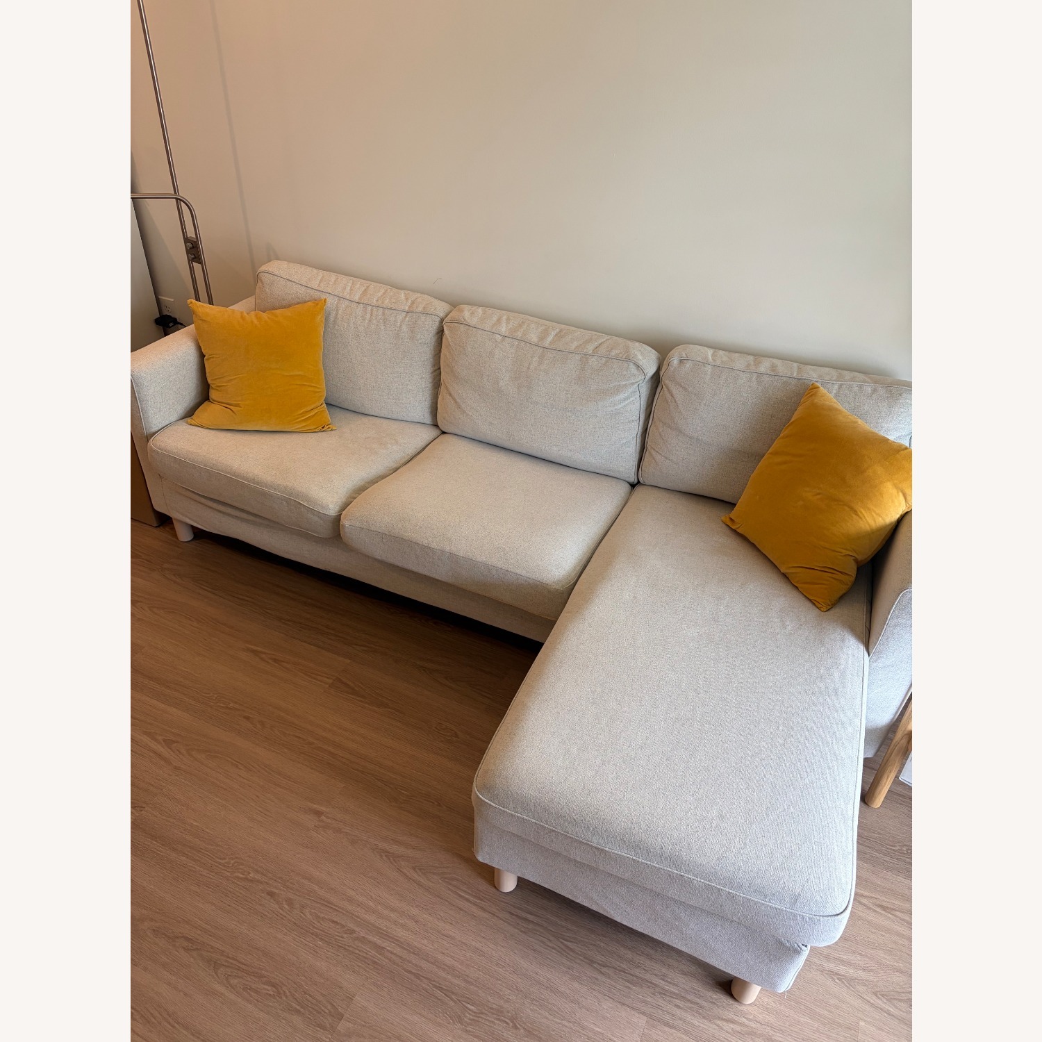IKEA PÄRUP White Fabric 3+ Piece Sectional - image-2