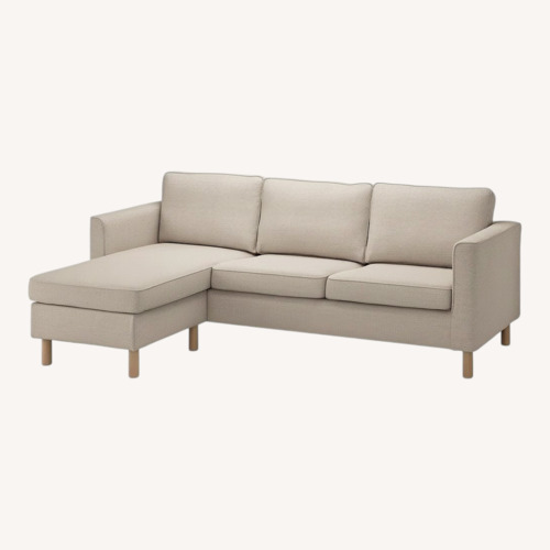 Used IKEA PÄRUP White Fabric 3+ Piece Sectional for sale on AptDeco