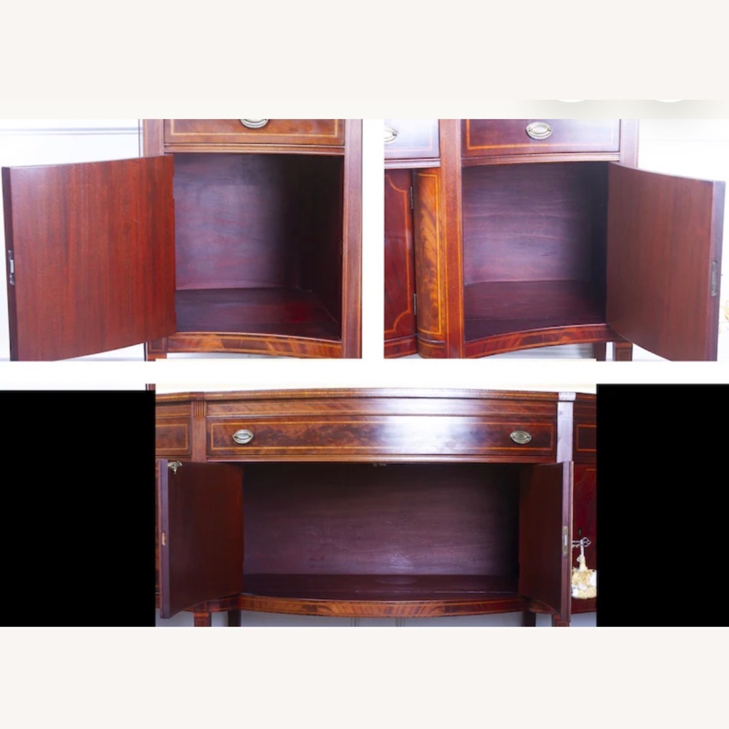 Vintage Mahogany Solid Wood Sideboard - image-4