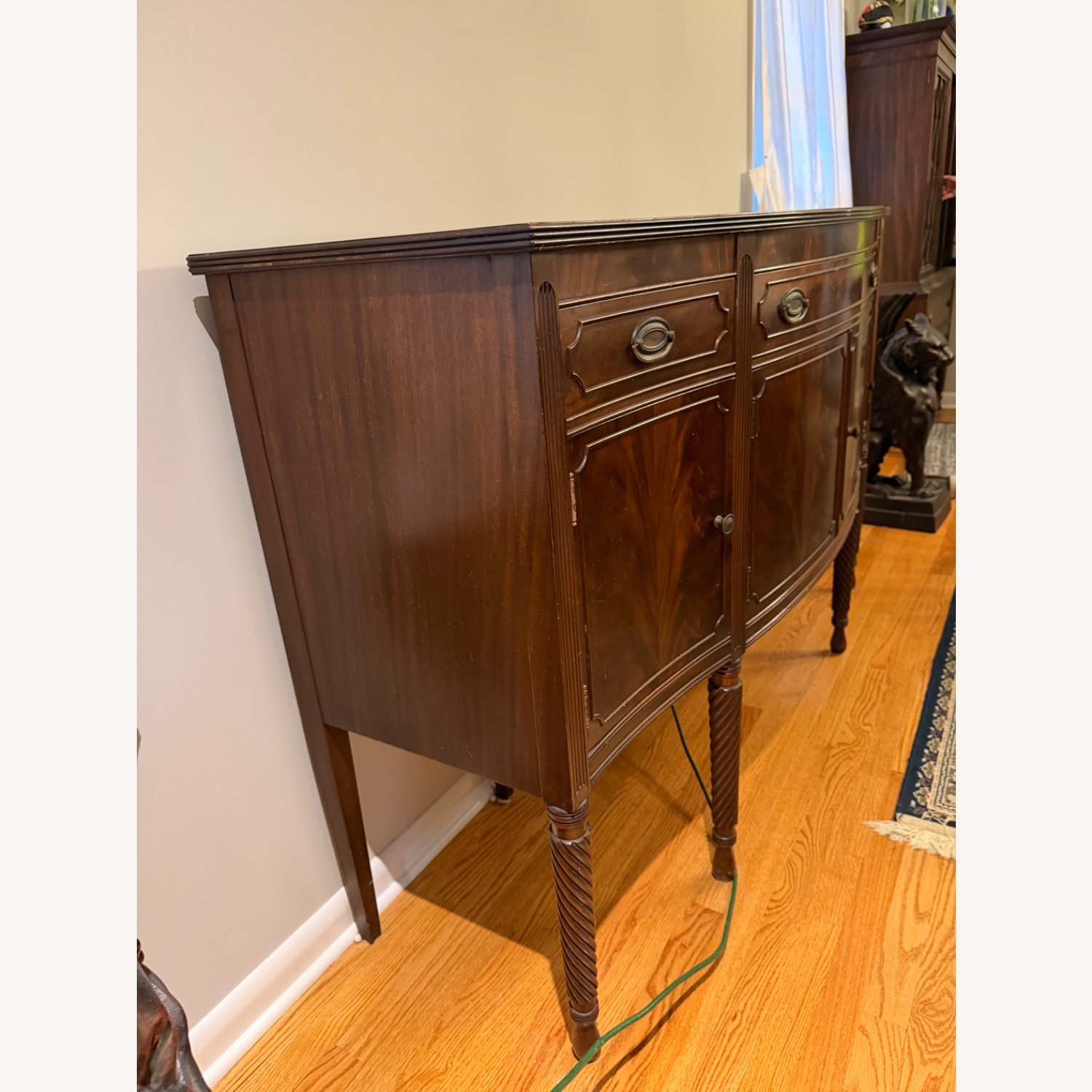 Vintage Mahogany Solid Wood Sideboard - image-9
