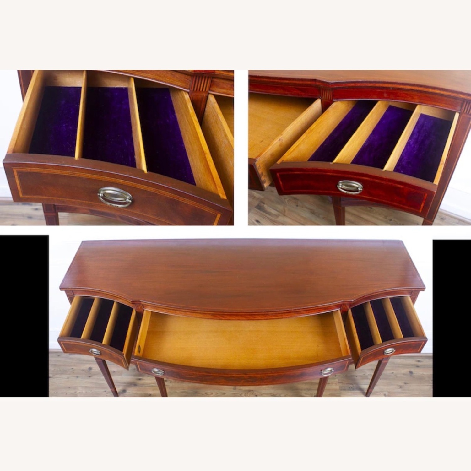 Vintage Mahogany Solid Wood Sideboard - image-2