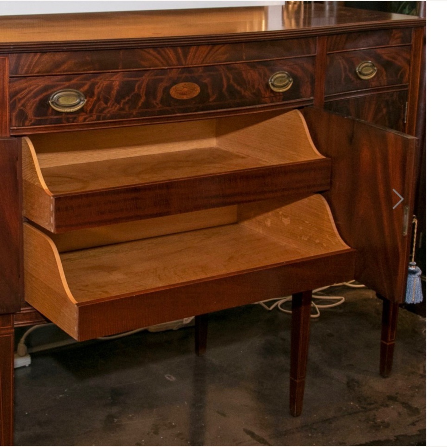 Vintage Mahogany Solid Wood Sideboard - image-1