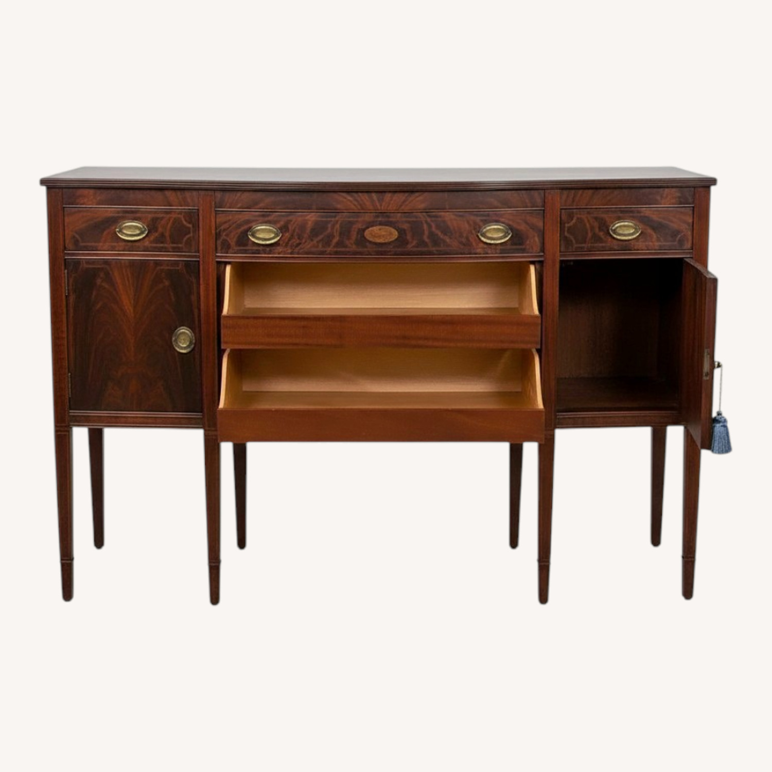 Vintage Mahogany Solid Wood Sideboard - image-0