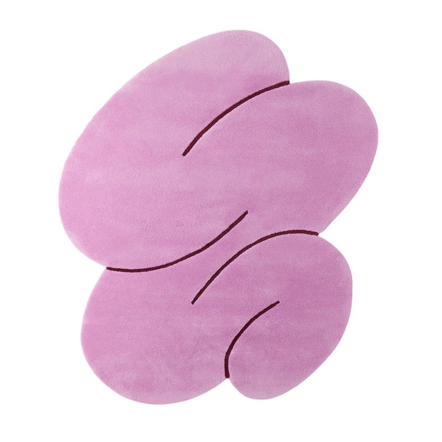 Okej Studio Pink Squiggle Area Rug 5' x 6' - image-5