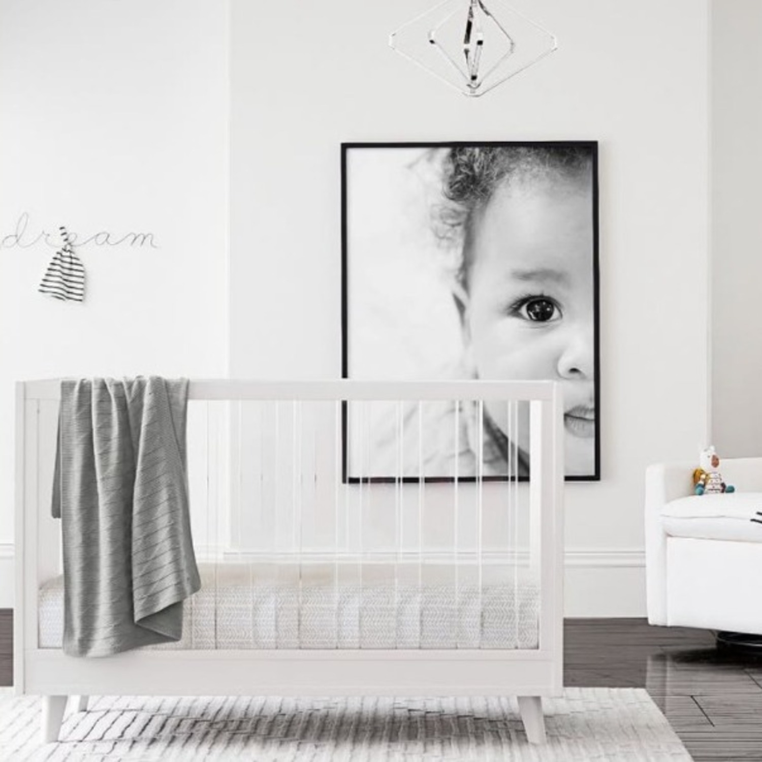 Sloan Acrylic Convertible Crib - image-5