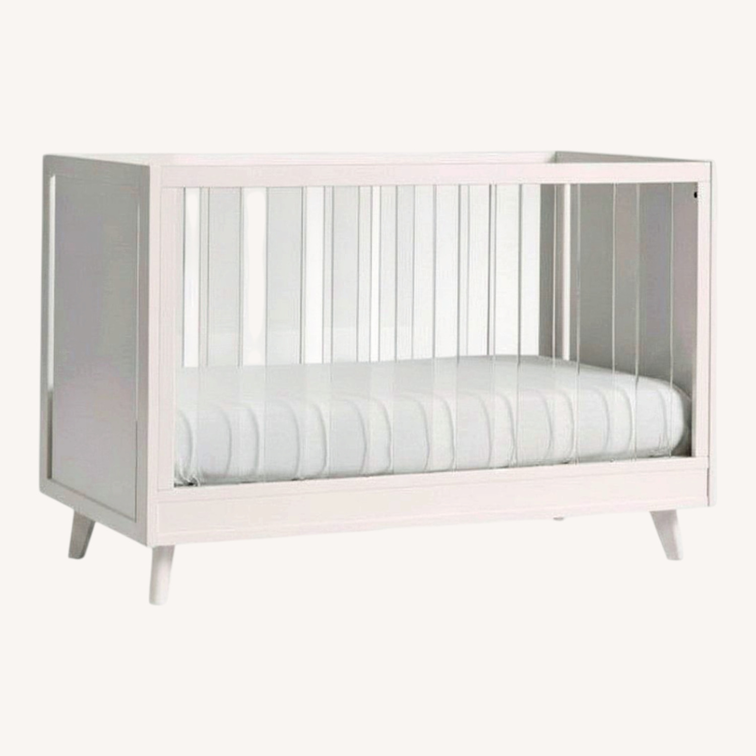 Sloan Acrylic Convertible Crib - image-0