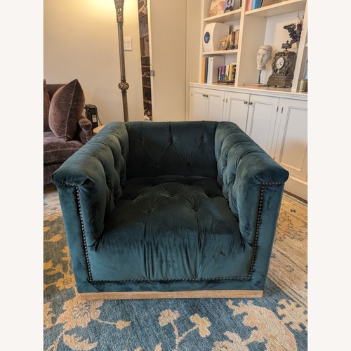 Used Four Hands Maxx Fabric Swivel Accent Chairs for sale on AptDeco