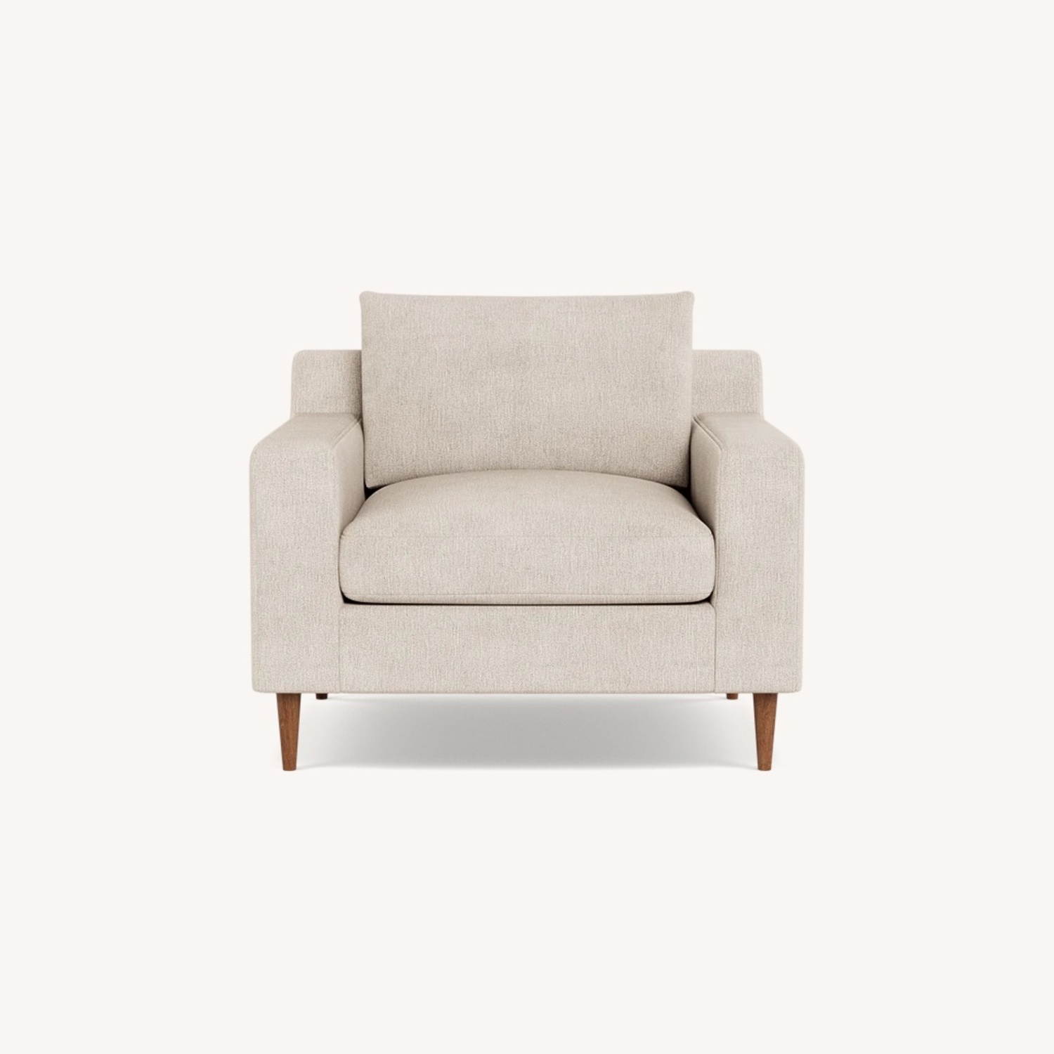 Interior Define Sloan Natural Fabric Armchair - image-4