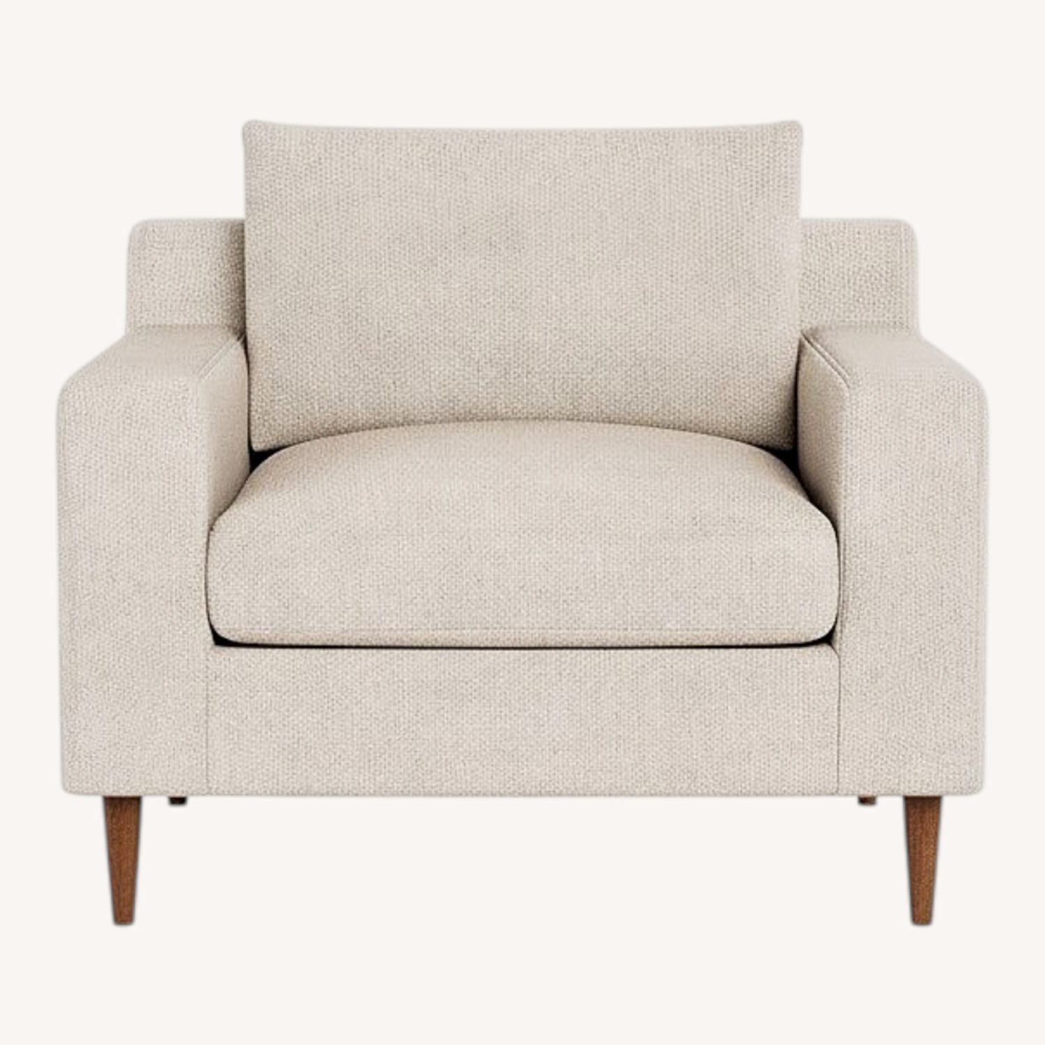 Interior Define Sloan Natural Fabric Armchair - image-0