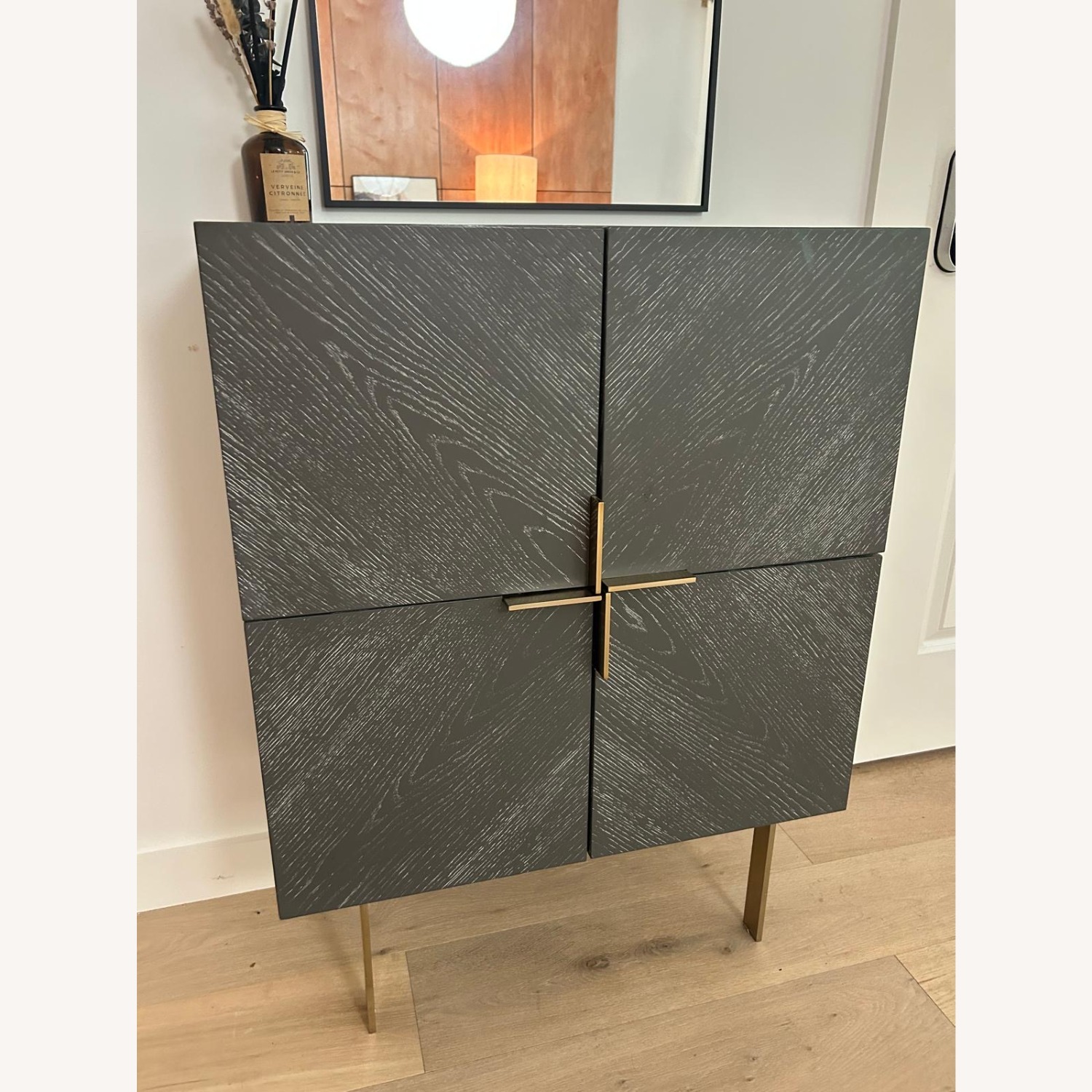 CB2 Jax Cerused Entryway Cabinet with Doors - image-1
