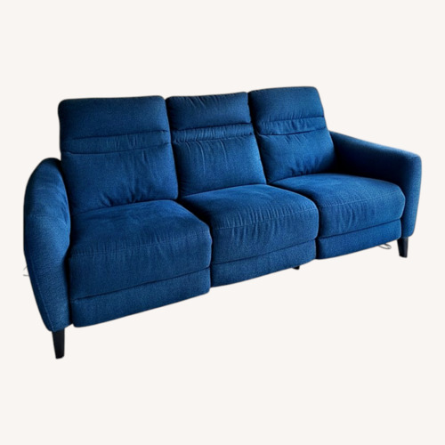 Used Blue Fabric 3+ Seater Sofa for sale on AptDeco