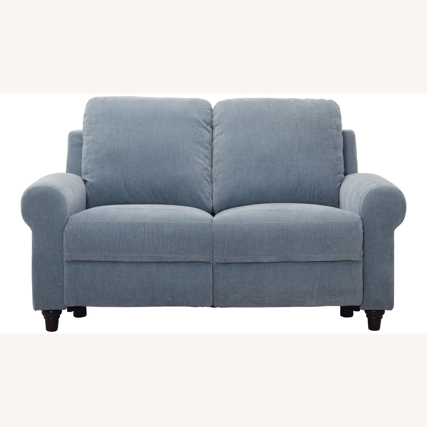 Raymour & Flanigan Moorea Blue Powered Reclining Loveseat - image-6