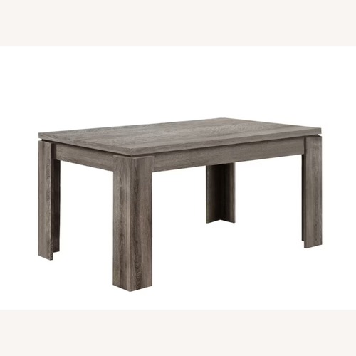 Used Monarch Specialties Dark Taupe Modern Dining Table for sale on AptDeco