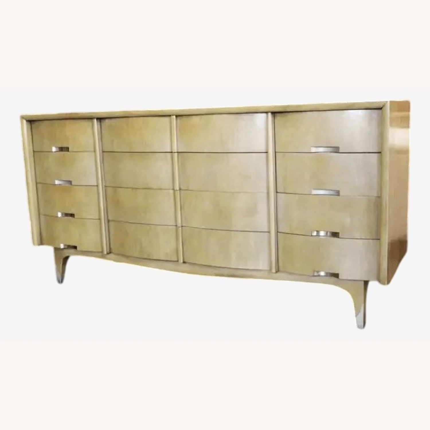 Vintage/Antique Light Brown Wood Dresser - image-2