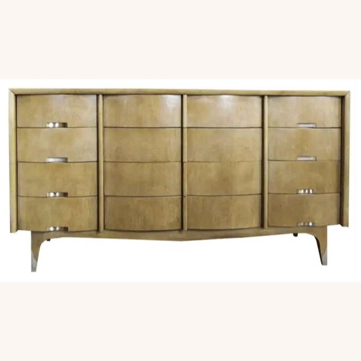 Vintage/Antique Light Brown Wood Dresser - image-1