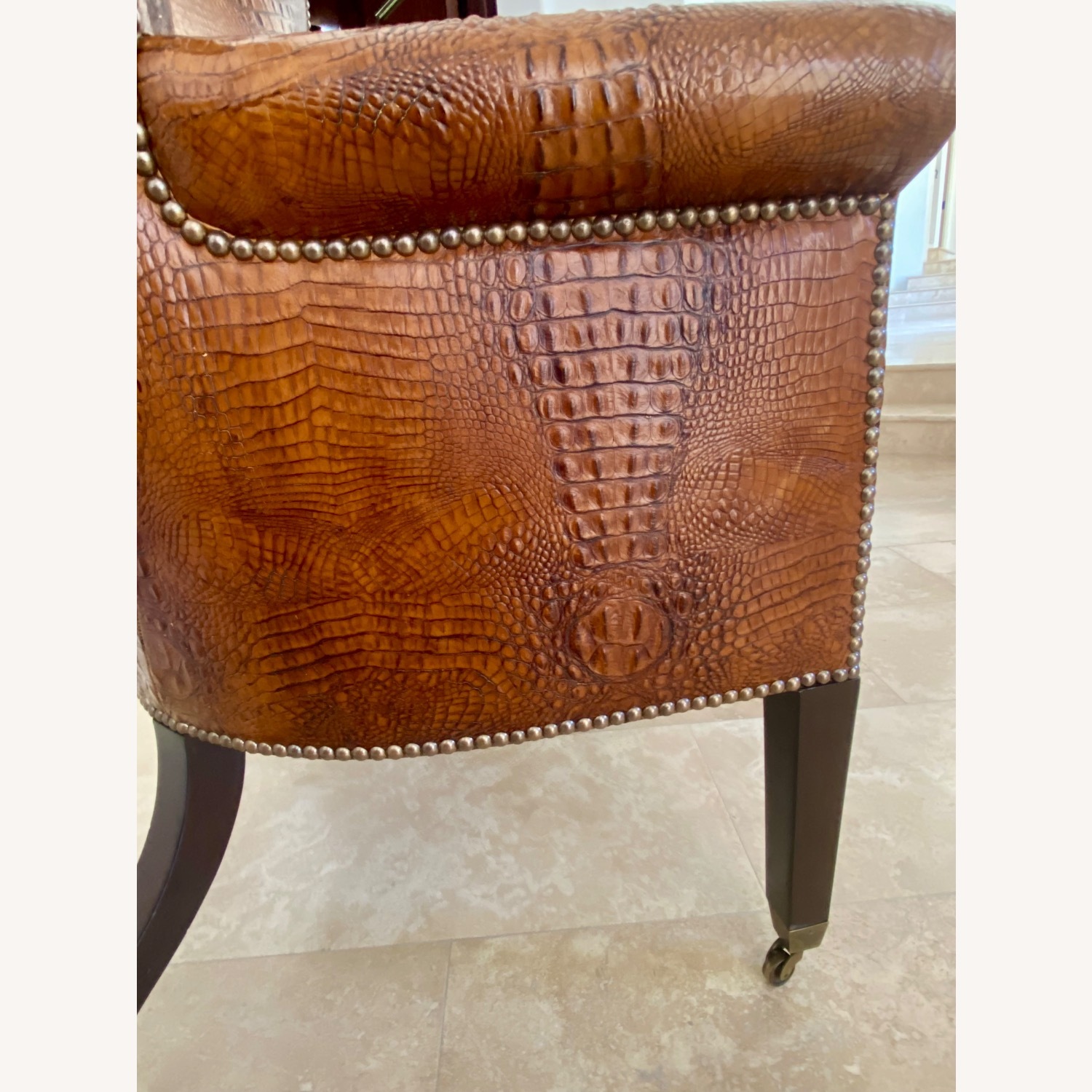  Dessin Fournier Crocodile-Embossed Chair - image-7