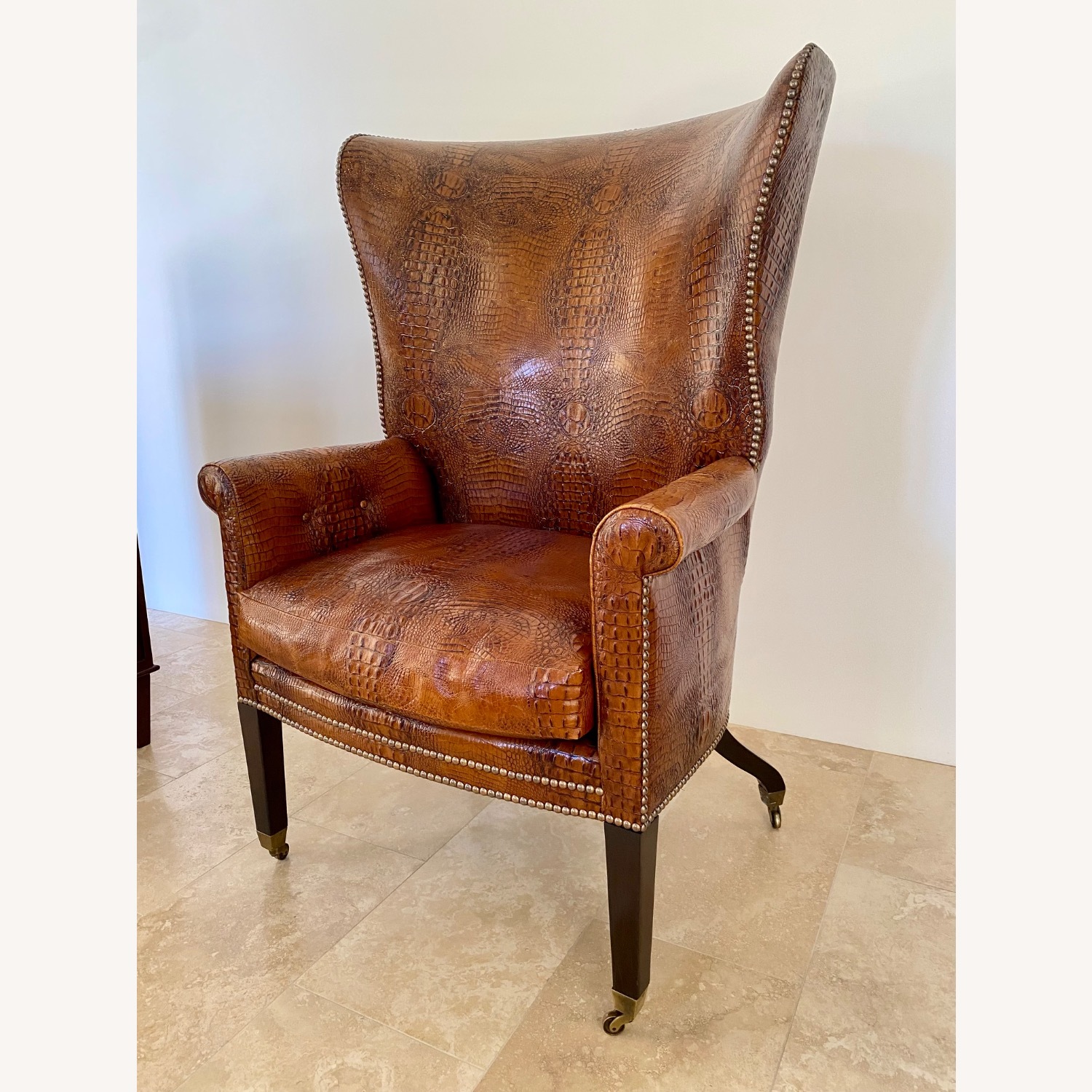  Dessin Fournier Crocodile-Embossed Chair - image-2