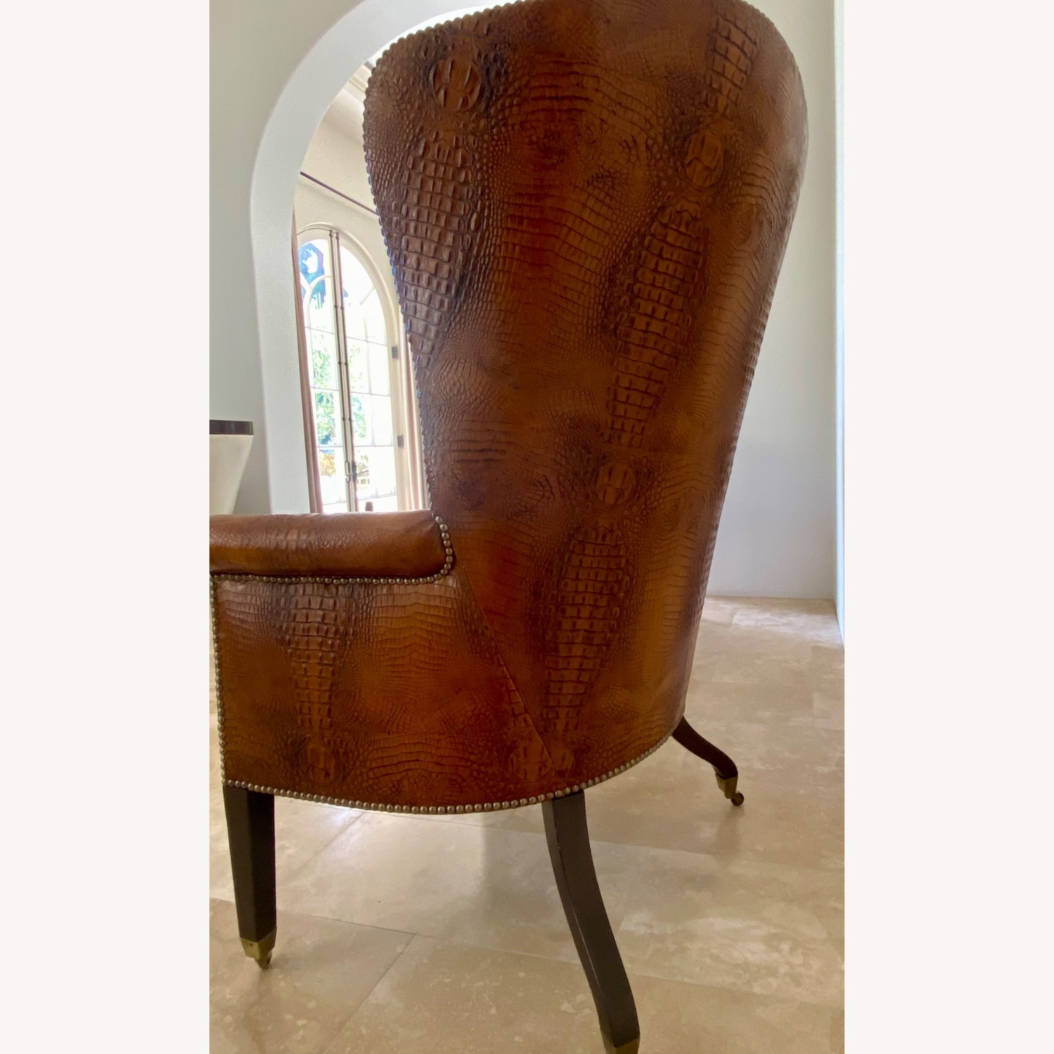  Dessin Fournier Crocodile-Embossed Chair - image-3