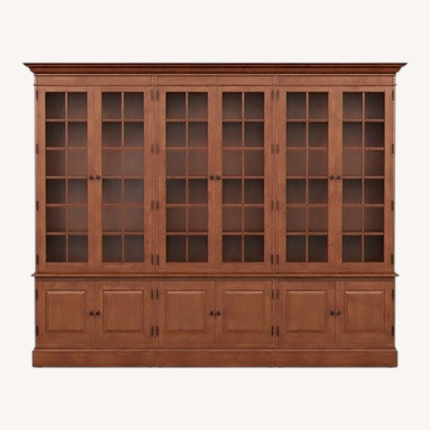 Ethan Allen Villa Triple Library Bookcase - image-0
