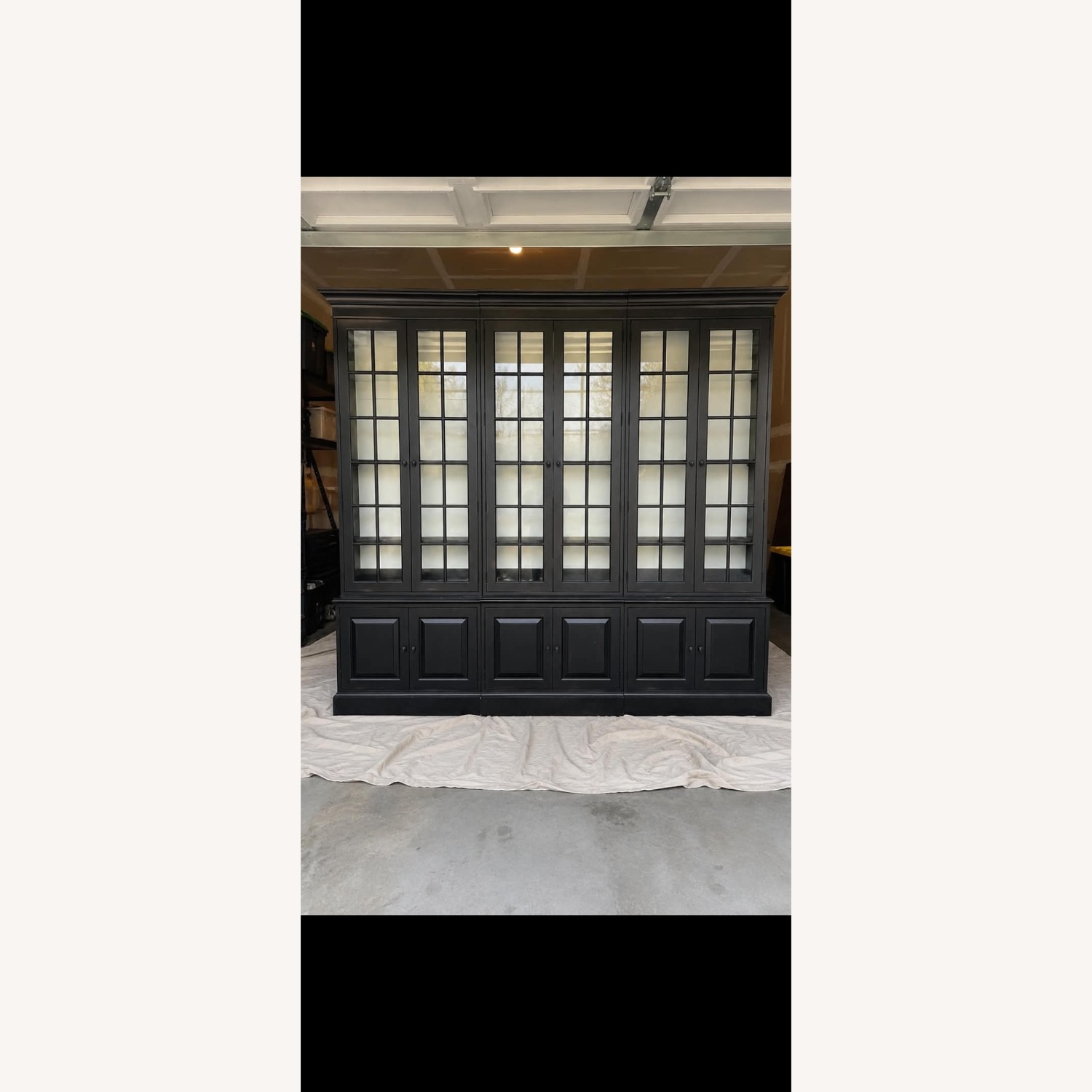 Ethan Allen Villa Triple Library Bookcase - image-1