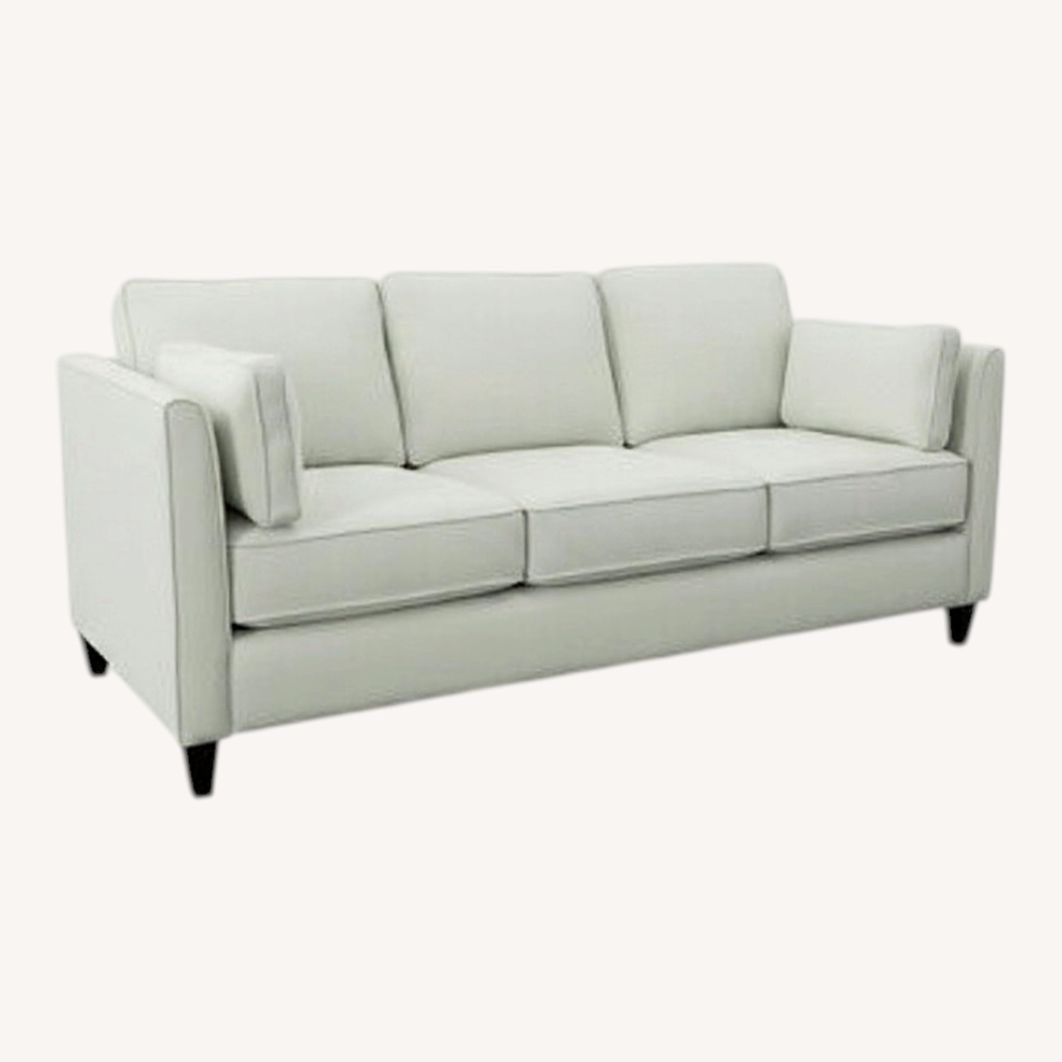 White Fabric 3+ Seater Sofa - image-0