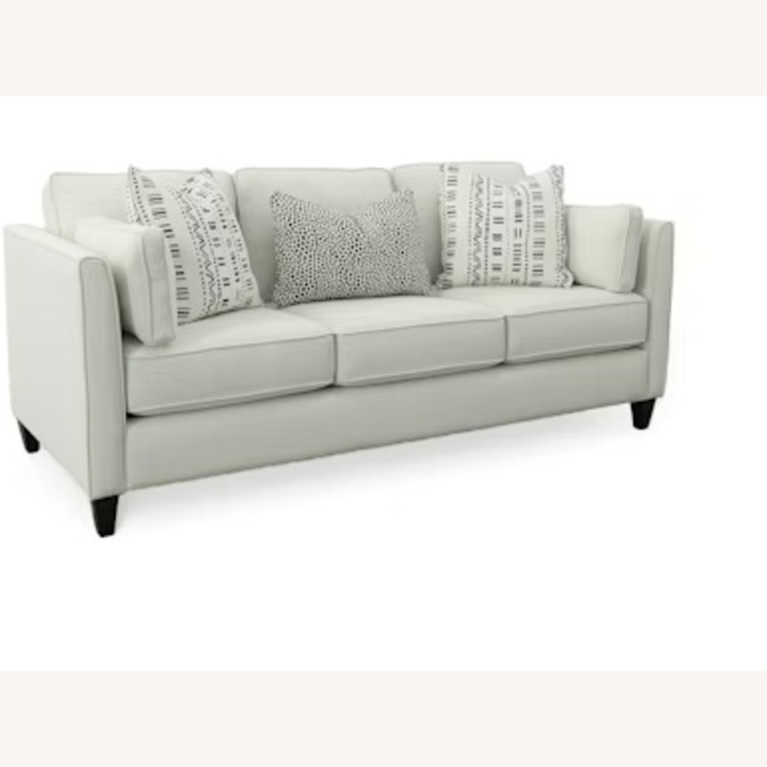 White Fabric 3+ Seater Sofa - image-4