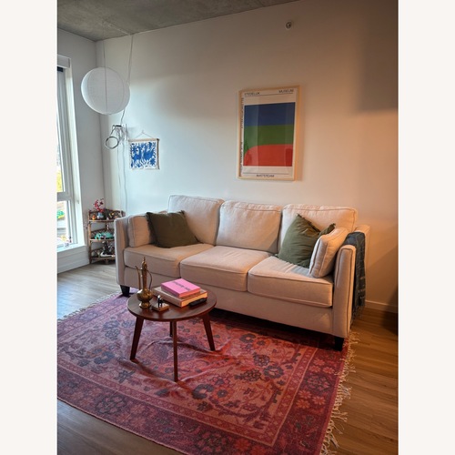 Used White Fabric 3+ Seater Sofa for sale on AptDeco