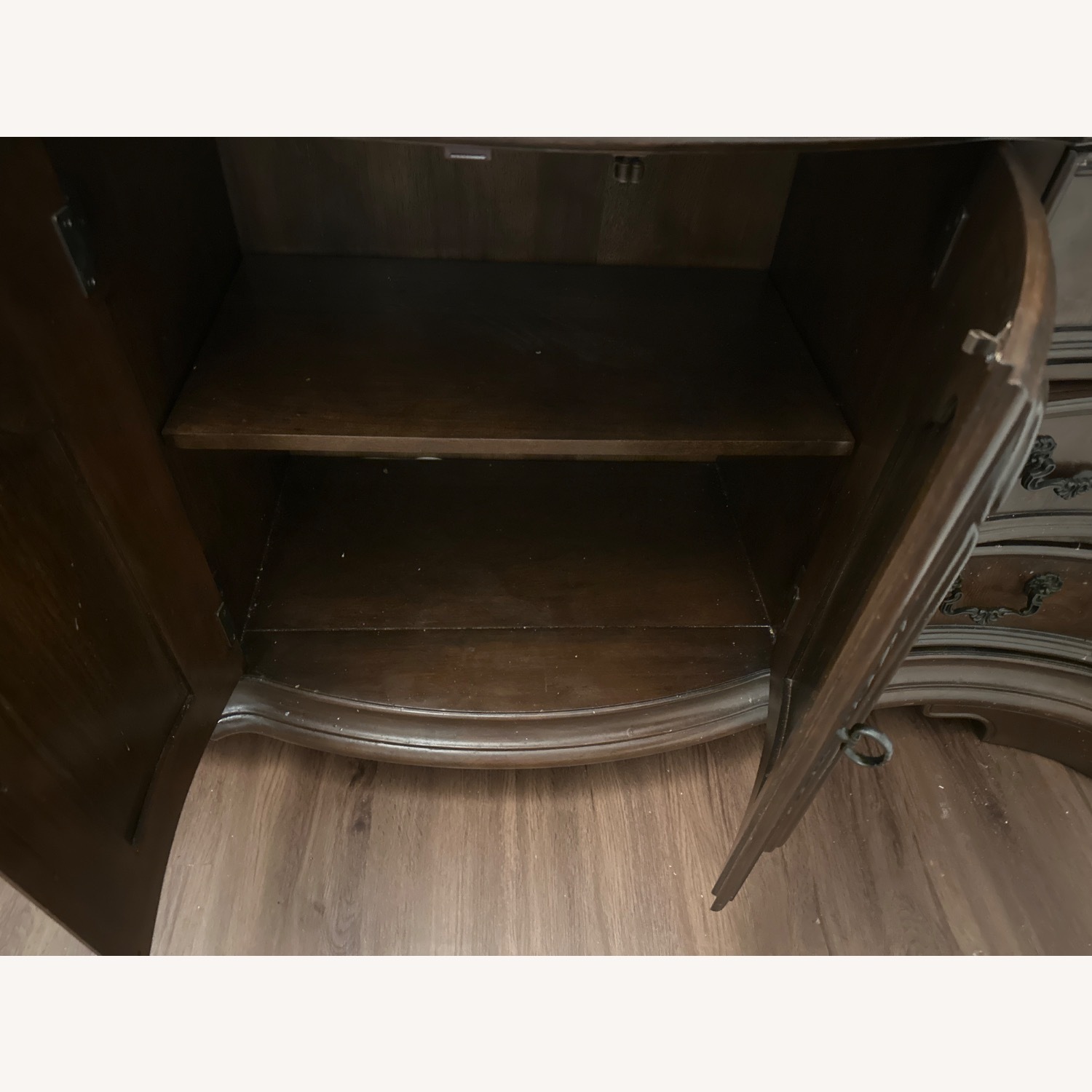 Value City Furniture Dark Brown Wood Dresser - image-6