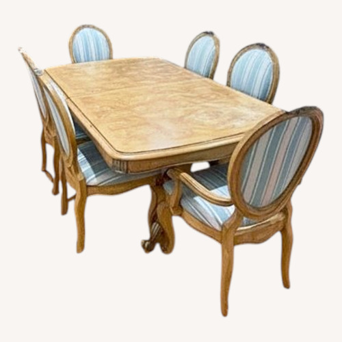 Used Vintage/Antique Finds Natural Wood Dining Set for sale on AptDeco